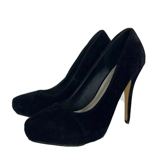 Michael Antonio 7 Loveme Velvet Platform Pumps - Picture 5 of 8